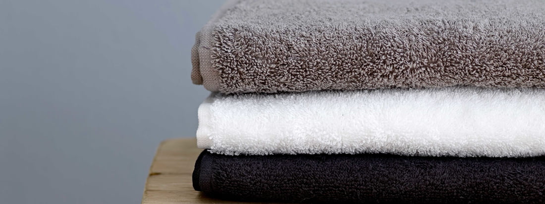 Södahl - Comfort Handtuch, schwarz, weiß und grau