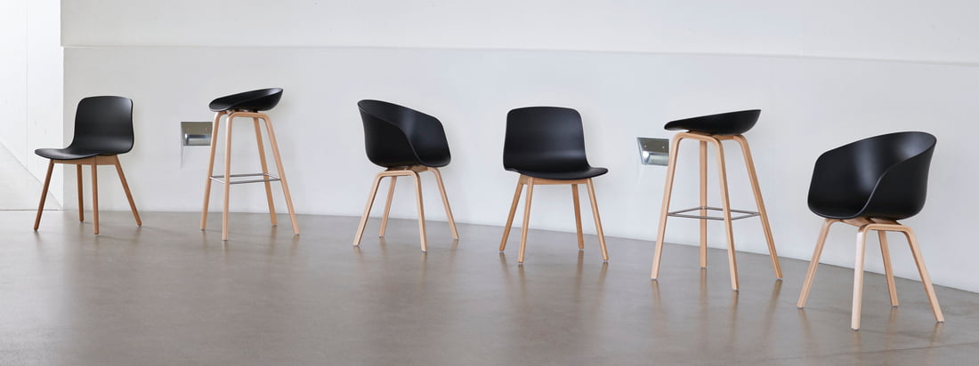 Die About A Chair Serie des dänischen Designstudios Hay zählt zu den bekanntesten und beliebtesten Sitzmöbelserien weltweit. Die About A Eco Serie von Hay geht nun einen Schritt weiter: Für die Produktion wird recyceltes Polypropylen (PP) verwendet. 