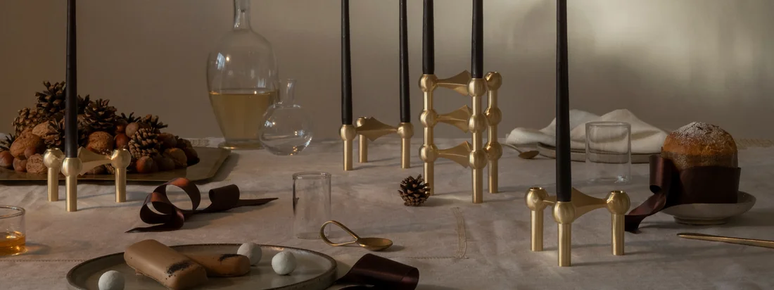 Stoff Nagel Kerzenhalter