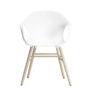 Kristalia - Elephant Stuhl mit Holzuntergestell