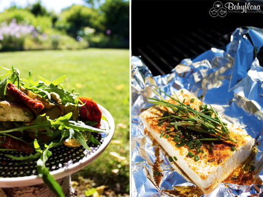 Bloggerin Claudia von Behyflora verrät uns ihre leckeren Sommerrezeptideen für die Grillparty im Grünen: mediterraner Backkartoffelsalat mit homemade Pesto. Lecker!