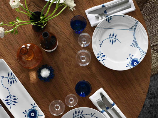 Royal Copenhagen - Mega Blau Gerippt Teller