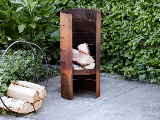 FireCylinder Gartenkamin von Eva Solo aus Cortenstahl