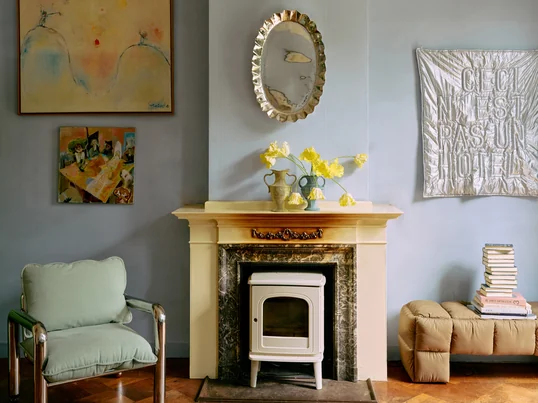 HKliving - Puffy Lobby Bank, 140 cm, pebble