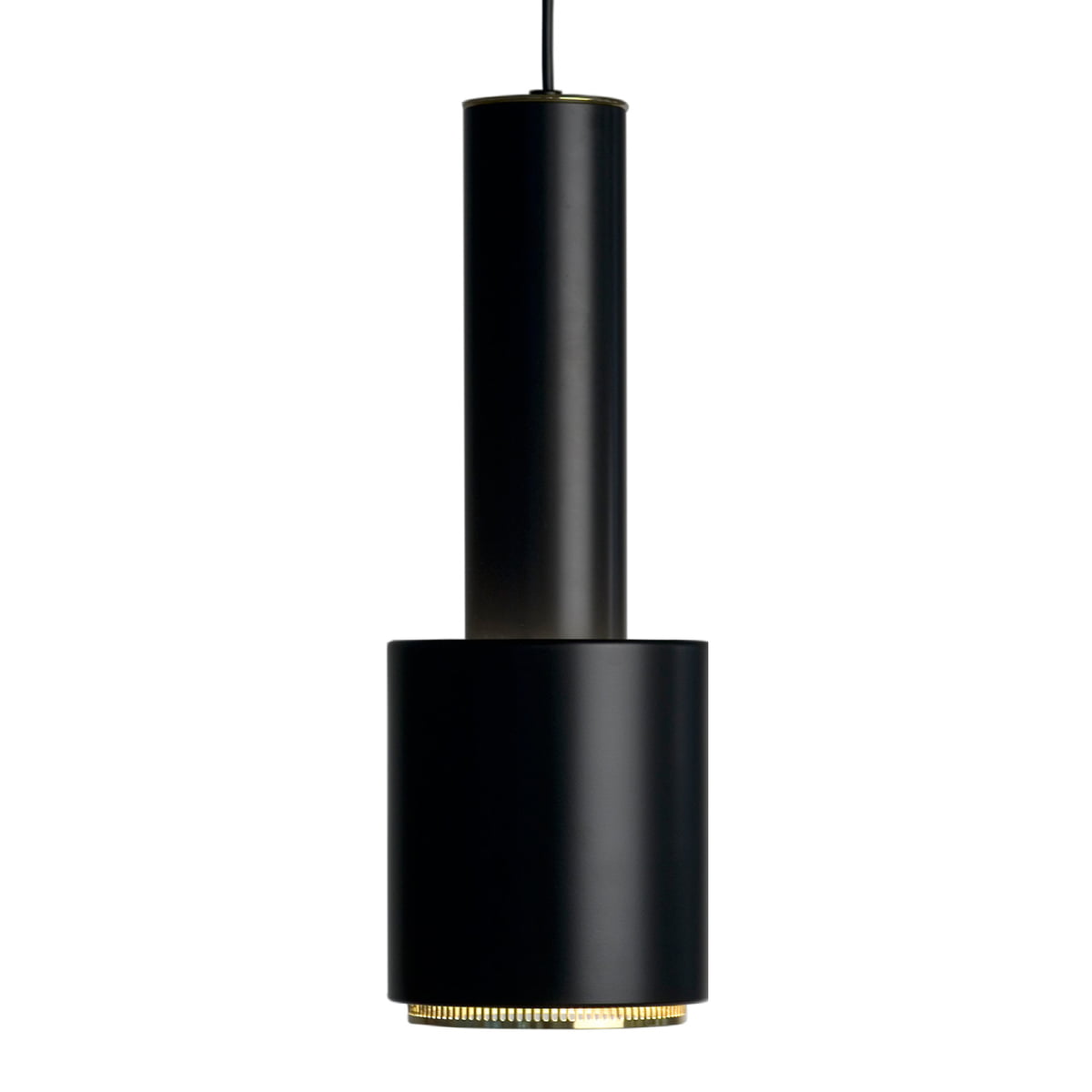 Artek – A 110 Handgranate Pendelleuchte, schwarz / Messing