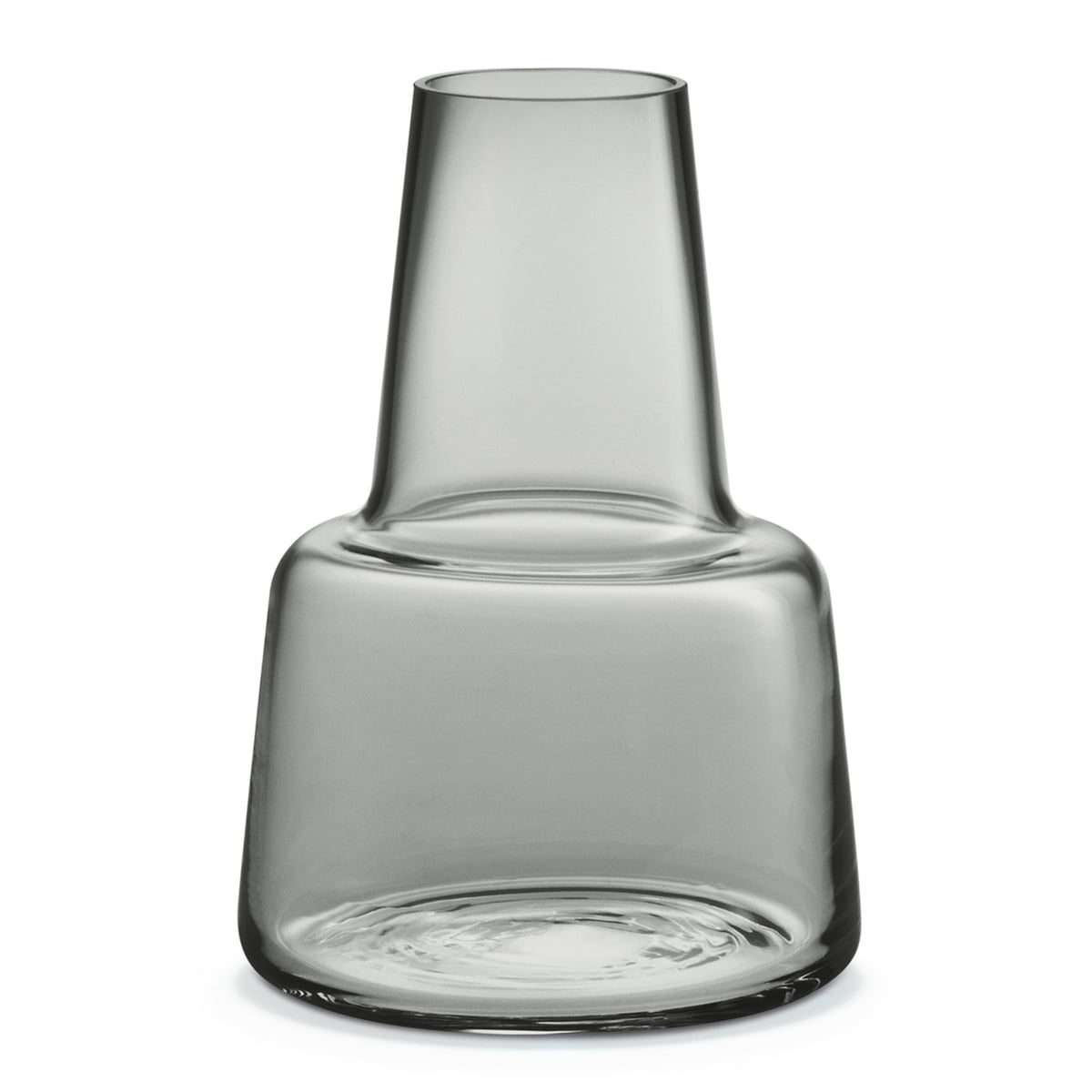 Holmegaard – Flora Vase, mittlerer Hals, H 24 cm, smoke