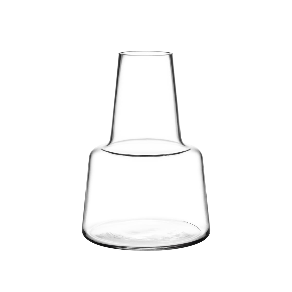 Holmegaard – Flora Vase, mittlerer Hals, H 12 cm, klar