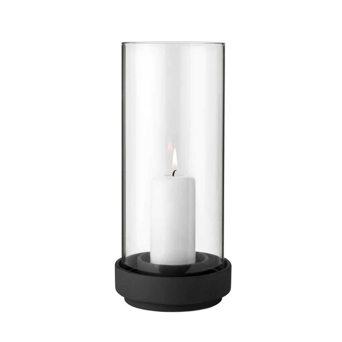 Stelton – Hurricane Windlicht, H 29 cm, schwarz
