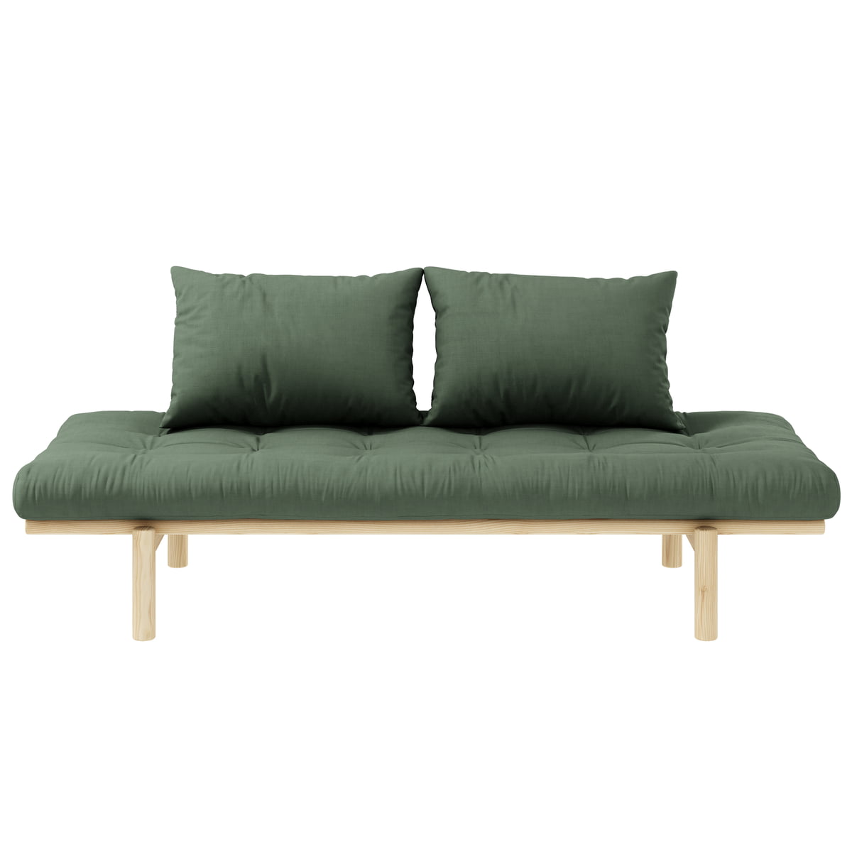 Karup Design – Pace Daybed, Kiefer natur / olivgrün