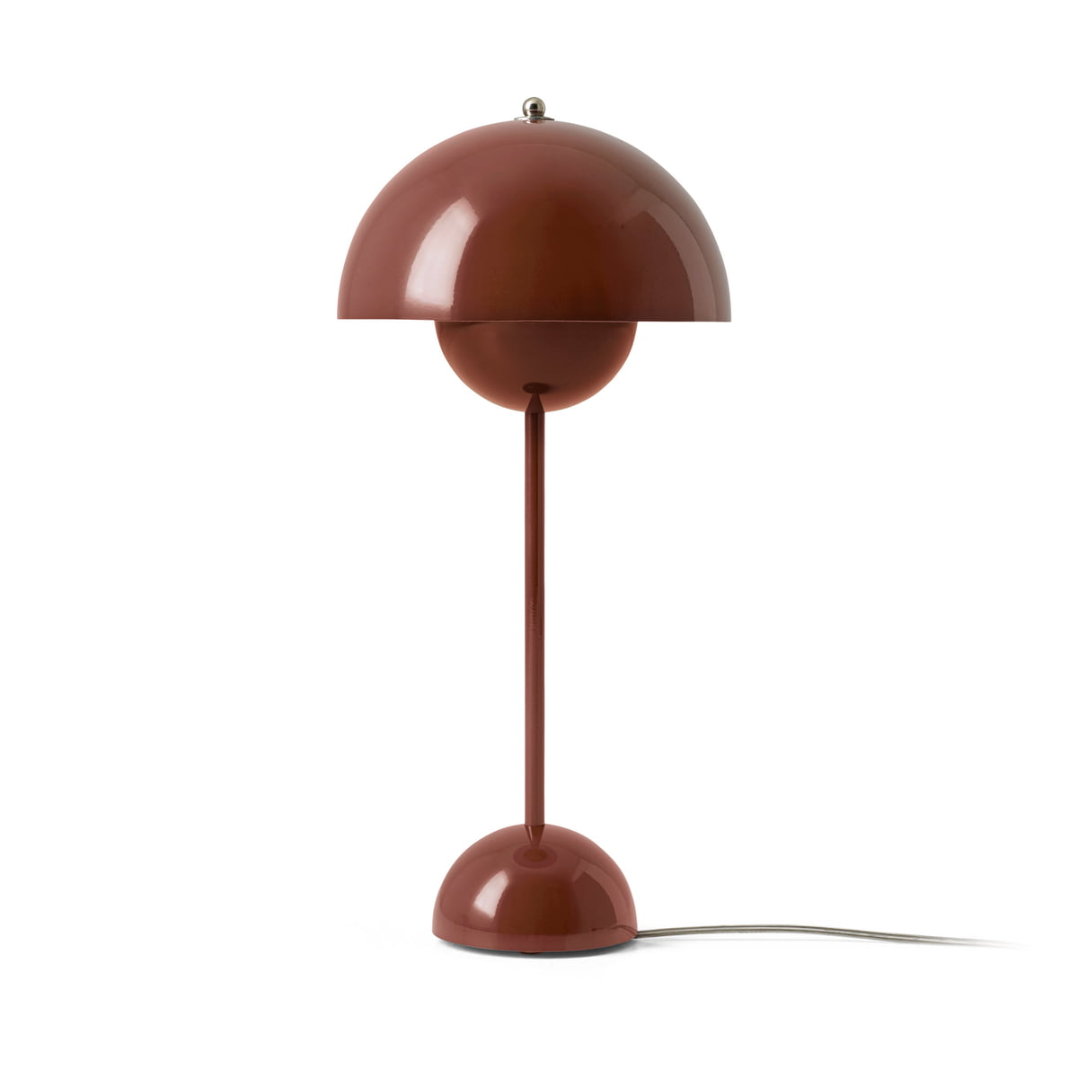 &Tradition – FlowerPot Tischleuchte VP3, rot braun