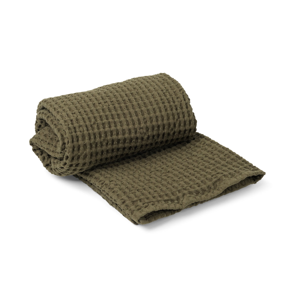 Ferm Living – Organic Badetuch, 70 x 140 cm, olive
