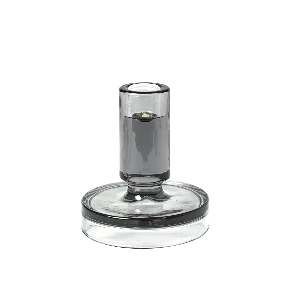 Broste Copenhagen – Petra Kerzenständer, Ø 10 x H 11 cm, smoked pearl / dark grey