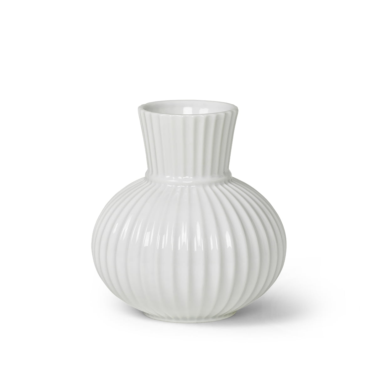 Lyngby Porcelæn – Lyngby Tura Vase, H 14,5 cm, weiß