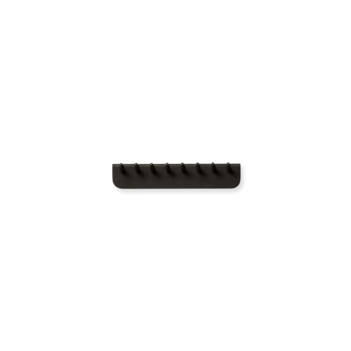 Form & Refine – Echo Garderobenleiste, L 40 cm, Eiche schwarz gebeizt
