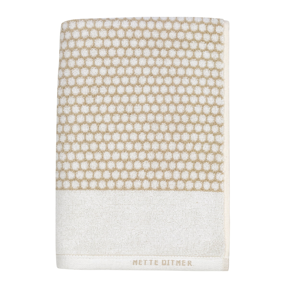 Mette Ditmer – Grid Badetuch 70 x 140 cm, sand / off-white