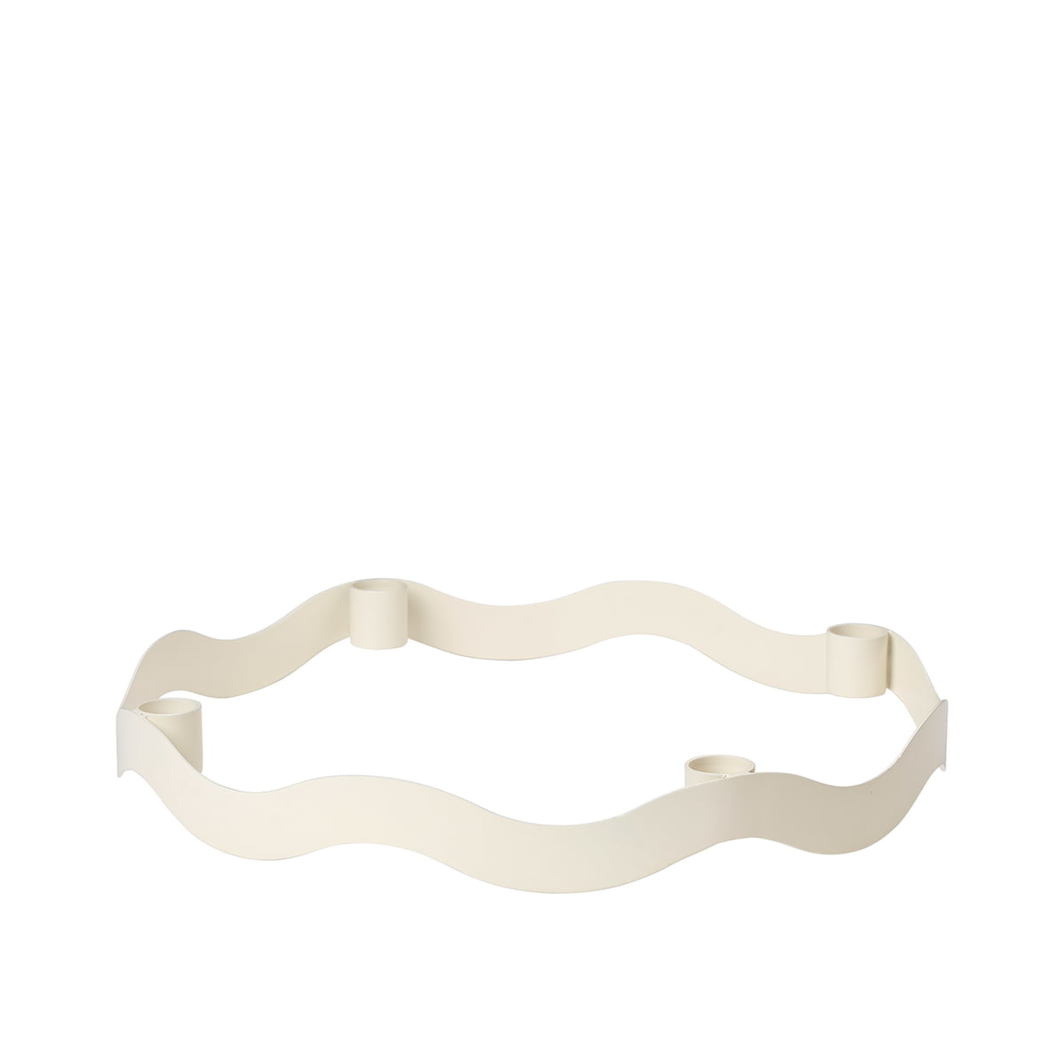 Broste Copenhagen – Halo Kerzenständer, light warm grey