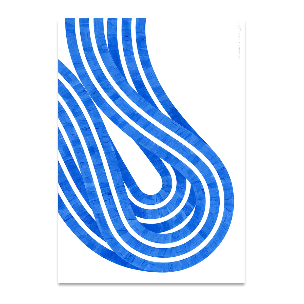 Paper Collective – Entropy Blue 02 Poster, 50 x 70 cm