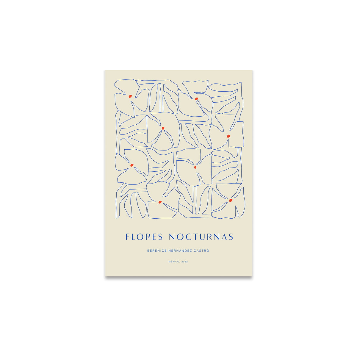 Paper Collective – Flores Nocturnas 01 Poster, 30 x 40 cm