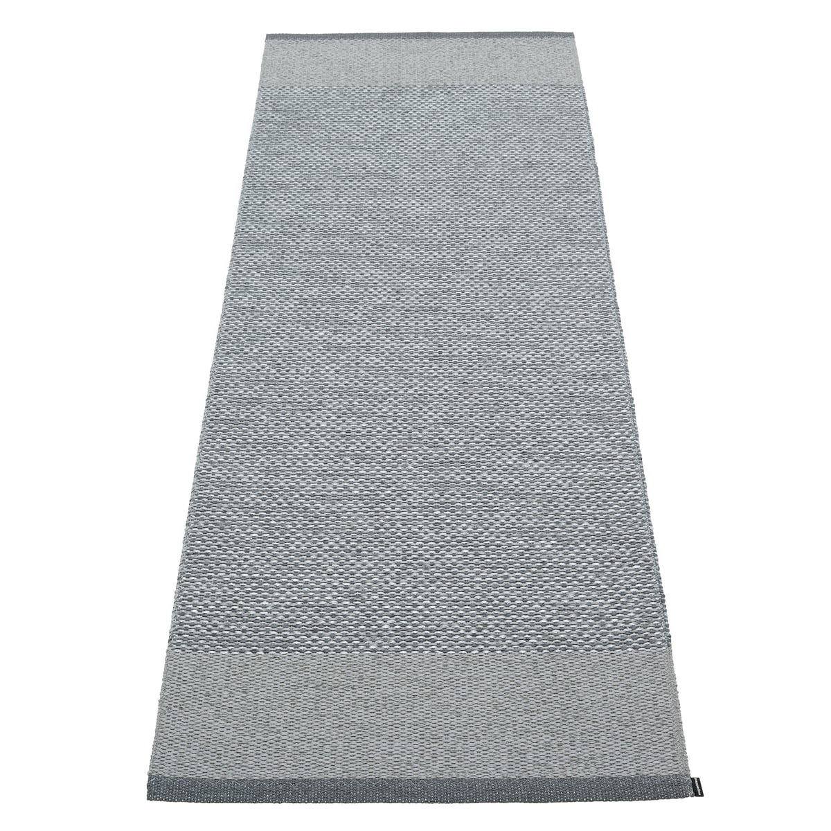 Pappelina – Edit Teppich, 70 x 200 cm, granit / grey metallic