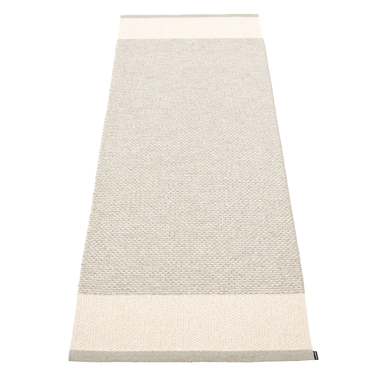 Pappelina – Edit Teppich, 70 x 200 cm, linen / vanilla / stone metallic