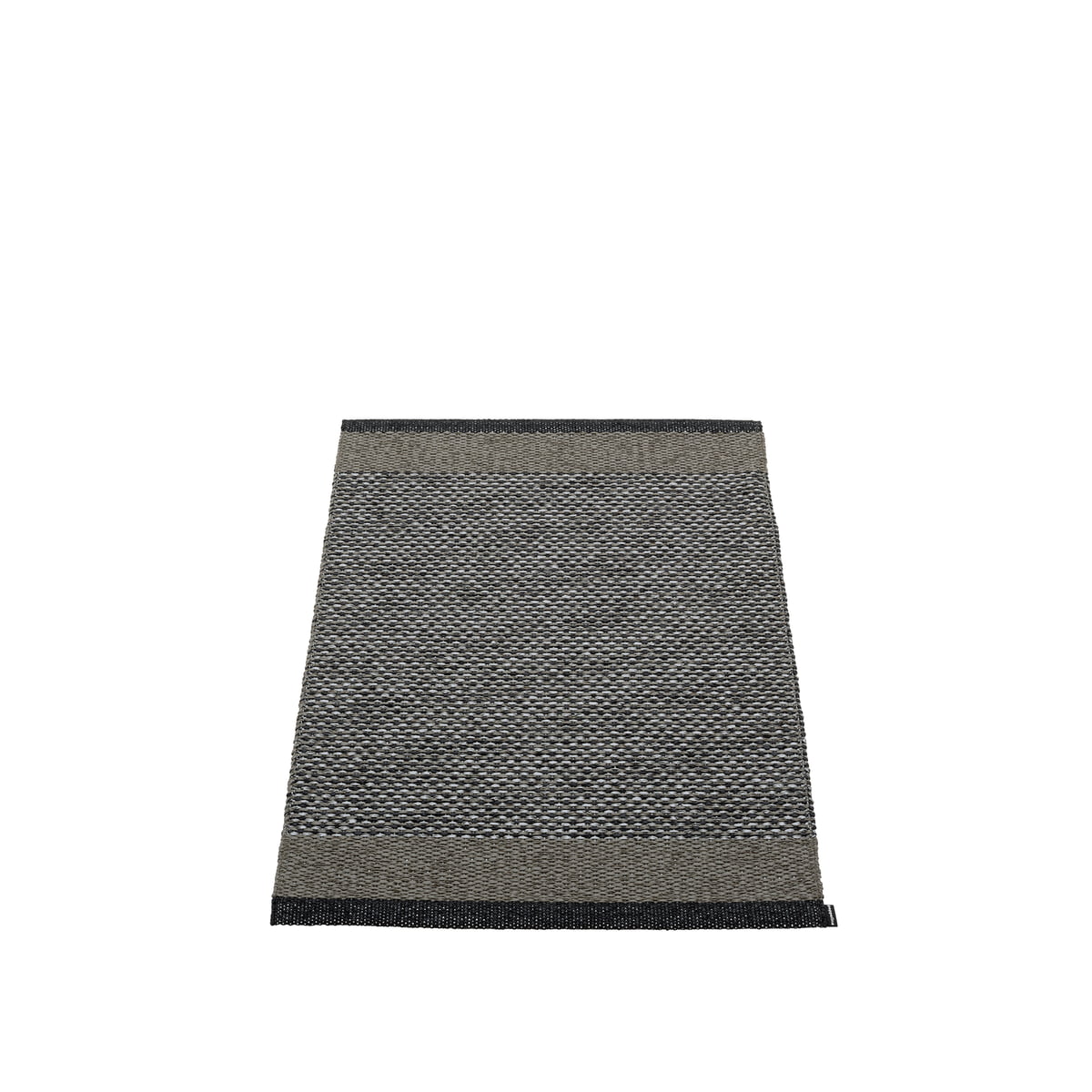 Pappelina – Edit Teppich, 60 x 85 cm, black / charcoal / granit metallic
