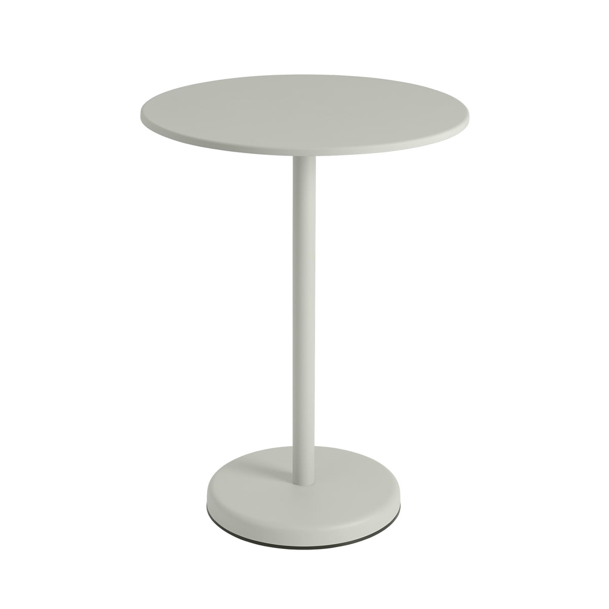 Muuto – Linear Steel Bistrotisch Outdoor, Ø 70 x H 95 cm, grau