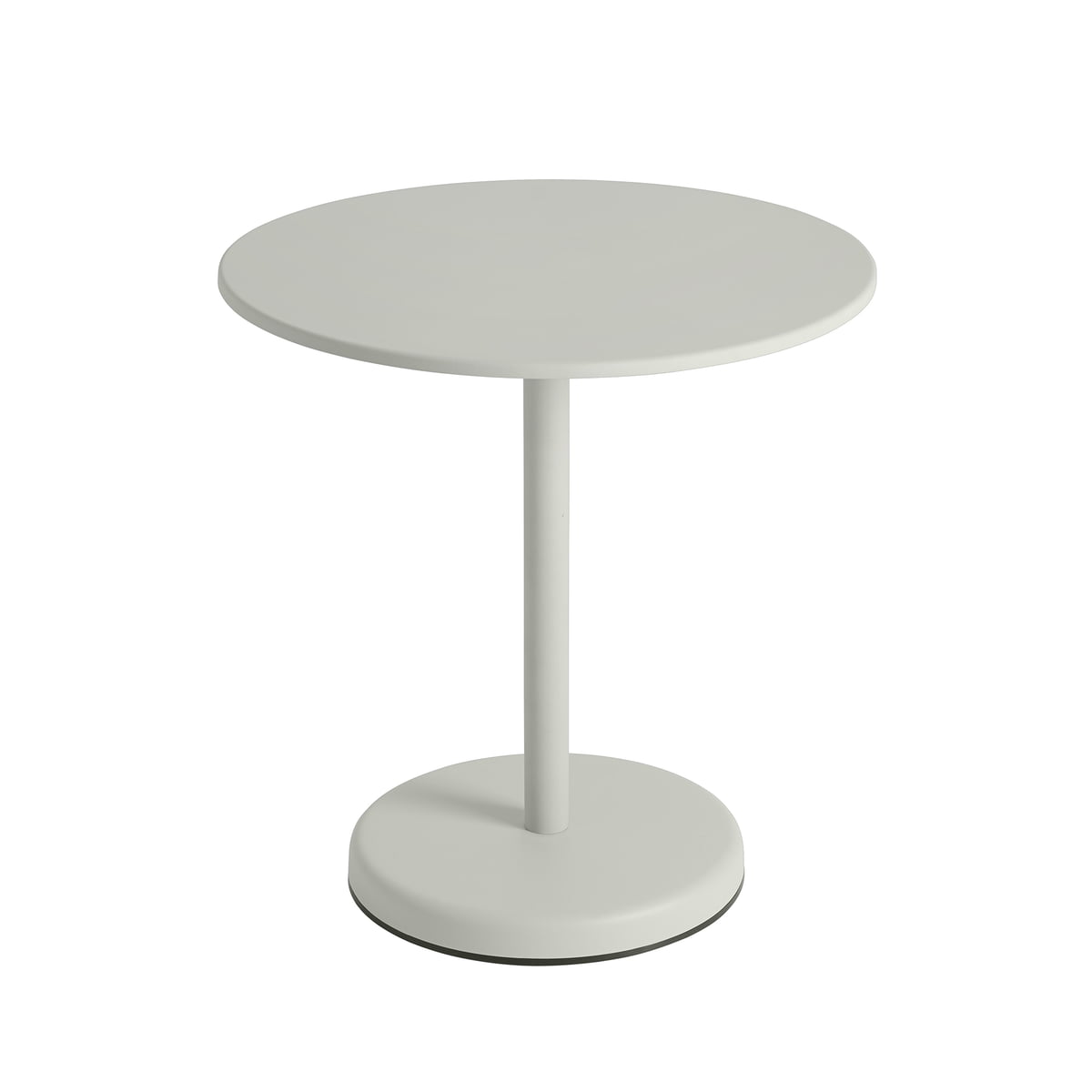 Muuto – Linear Steel Bistrotisch Outdoor, Ø 70 x H 73 cm, grau
