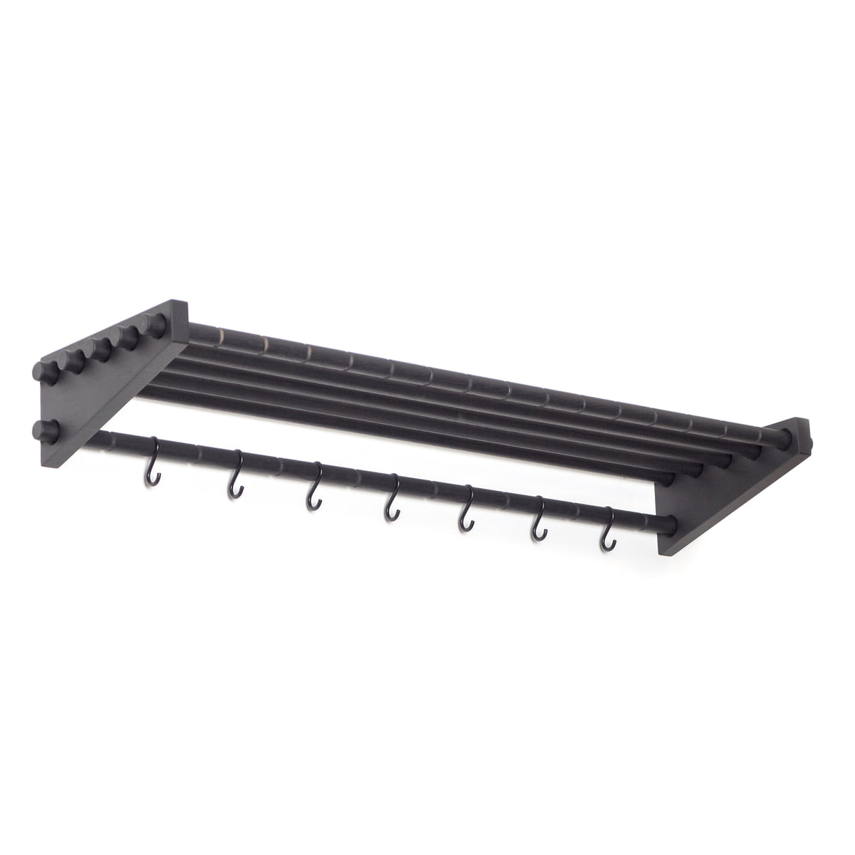 We Do Wood – Roon & Rahn Moodrack Wandgarderobe, 98 cm, Eiche / schwarz