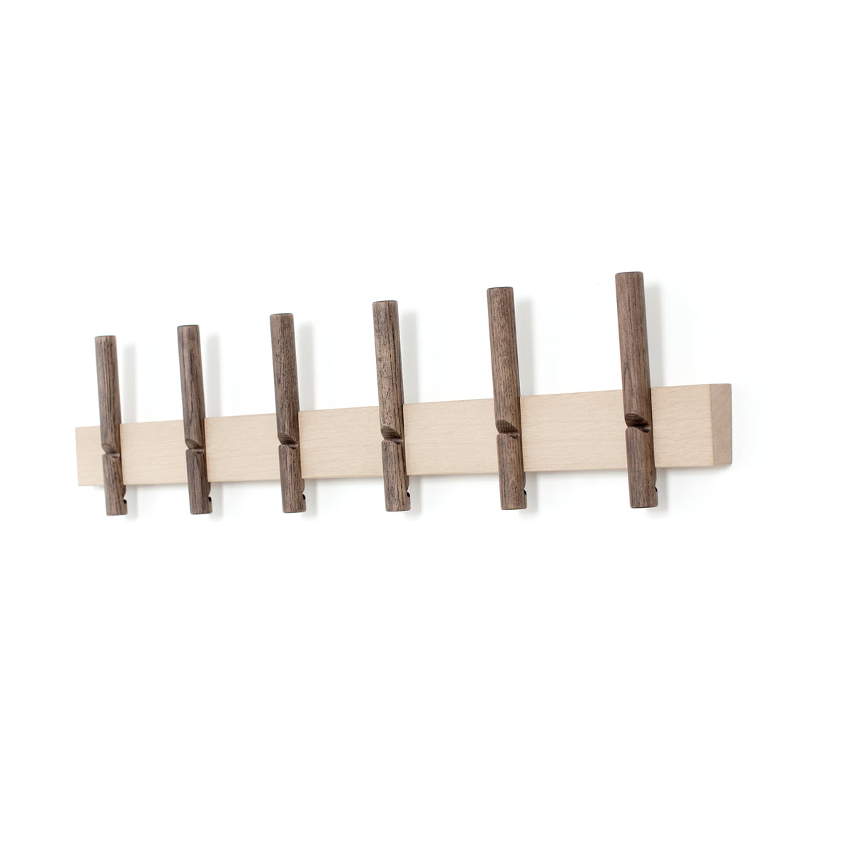 We Do Wood – Roon & Rahn Reces Wandgarderobe, 78 cm, Eiche natur / geräuchert