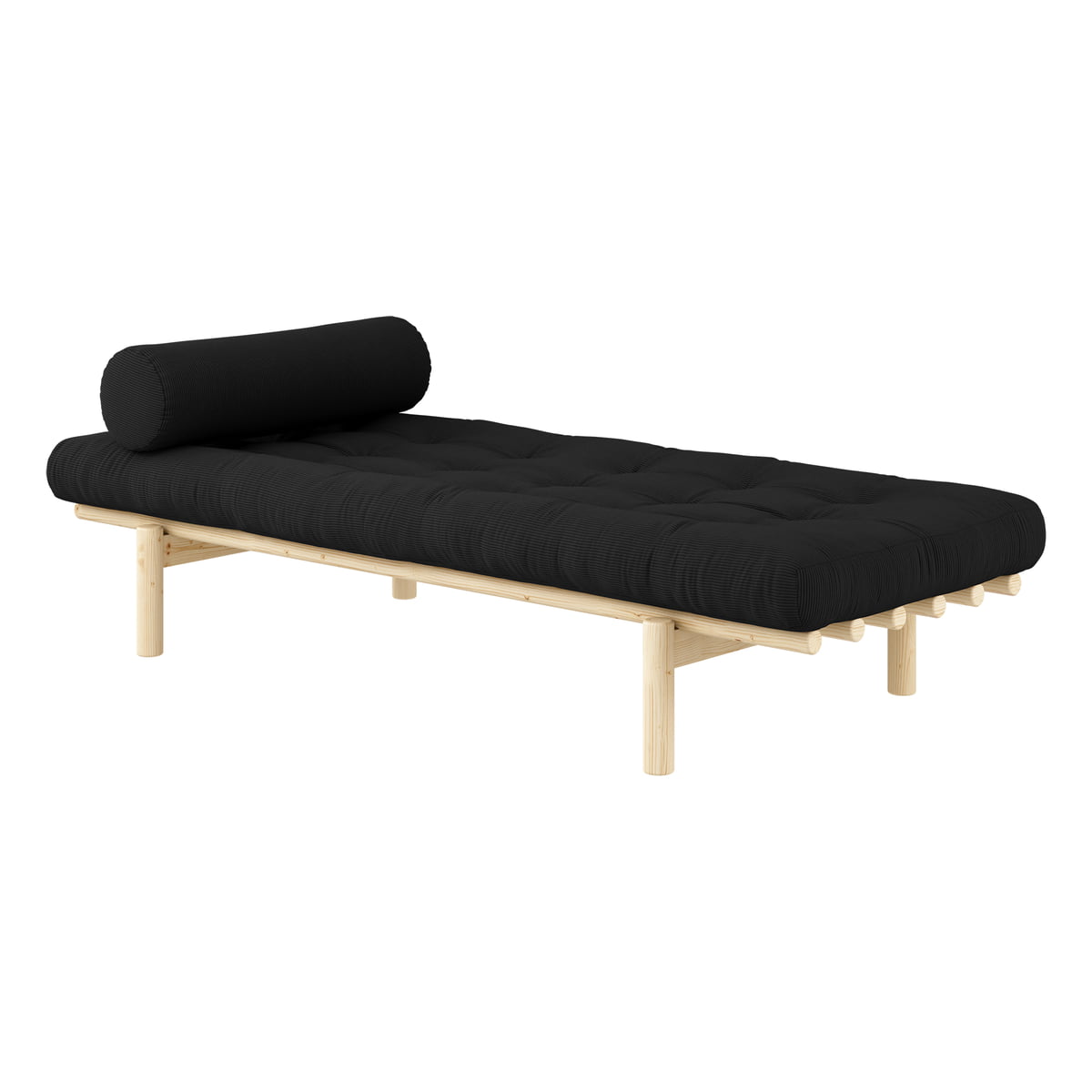 Karup Design – Next Daybed, 75 x 200 cm, Kiefer natur / charcoal (511)