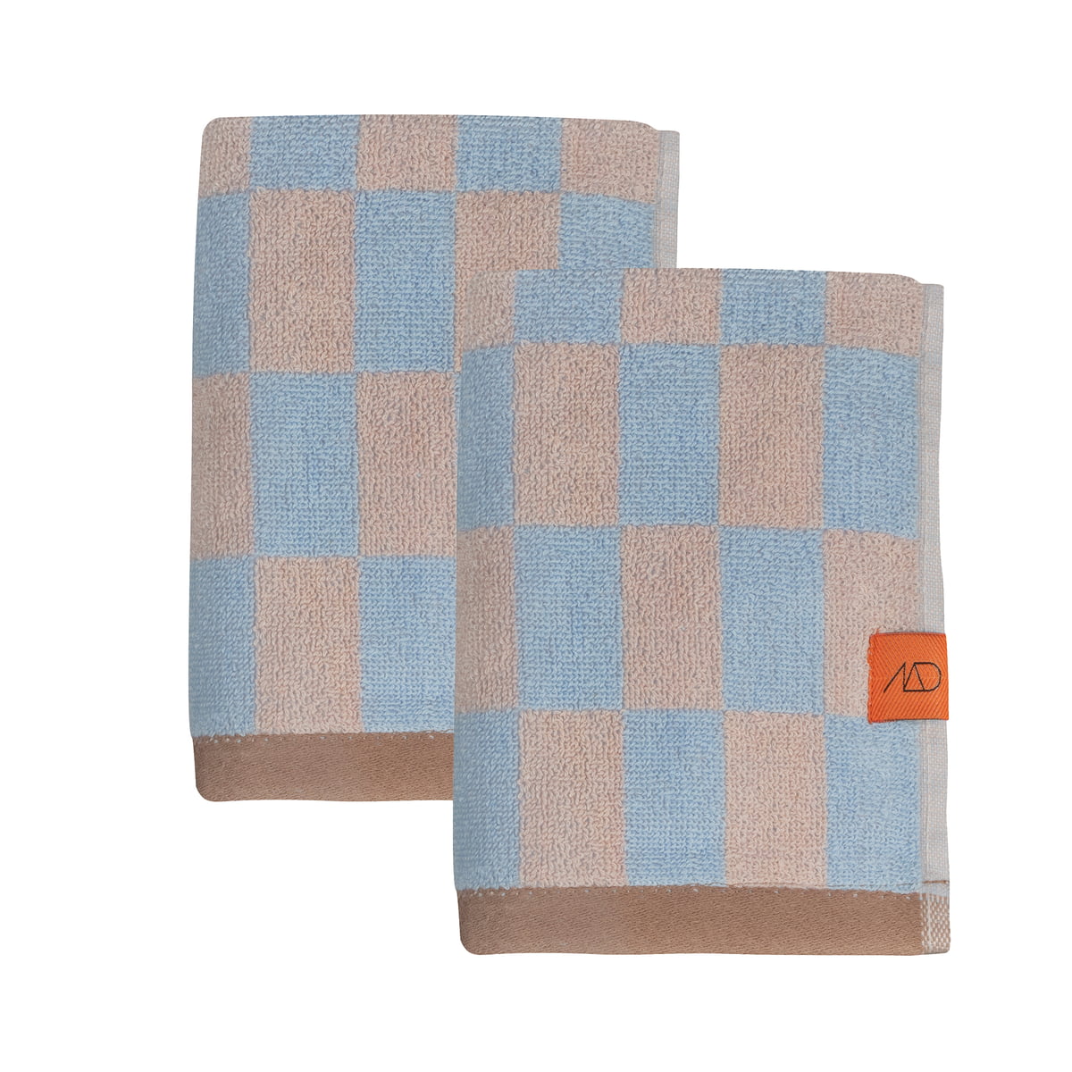 Mette Ditmer – Retro Gästehandtuch, 40 cm x 55 cm, light blue (2er-Set)