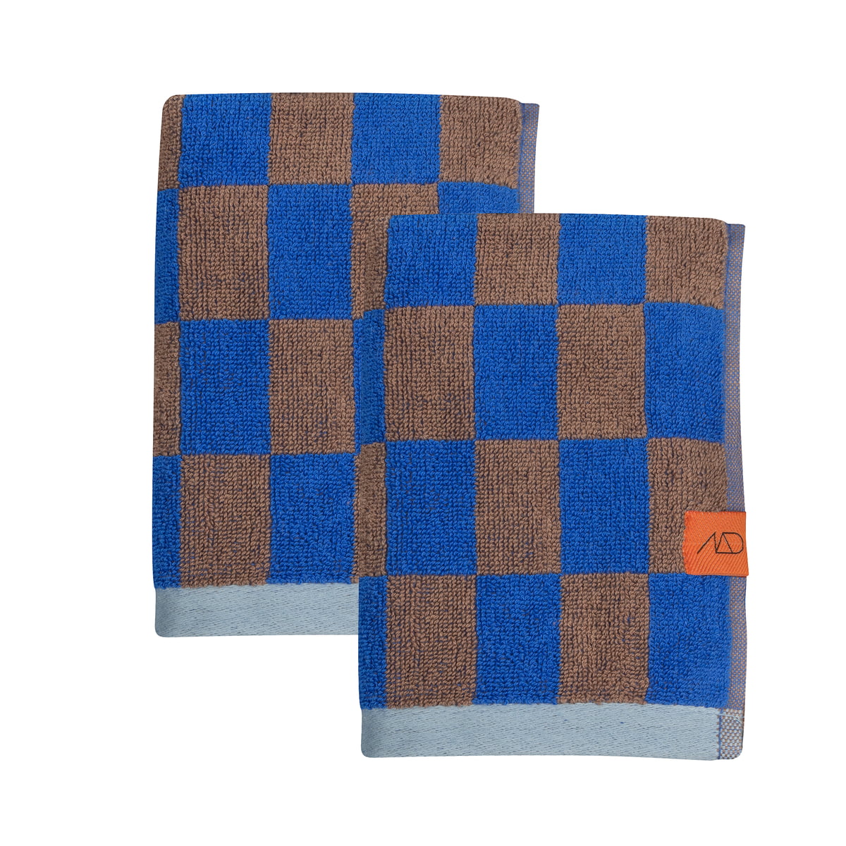 Mette Ditmer – Retro Gästehandtuch, 40 cm x 55 cm, cobalt (2er-Set)