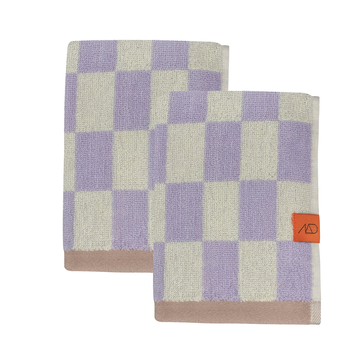 Mette Ditmer – Retro Gästehandtuch, 40 cm x 55 cm, lilac (2er-Set)