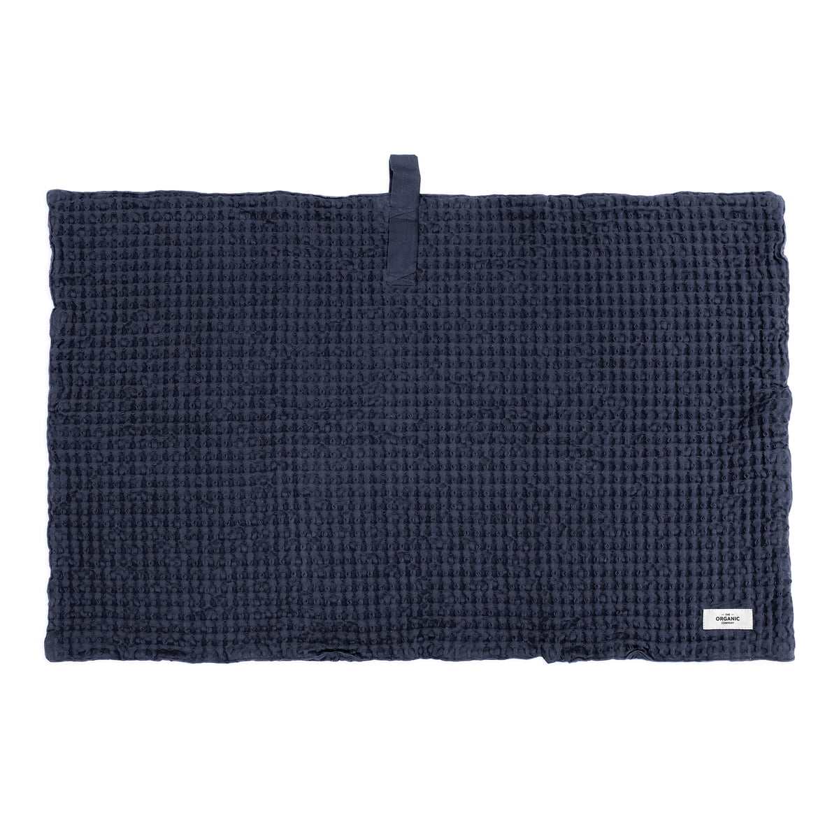 The Organic Company – Big Waffle Badematte, 55 x 80 cm, dunkelblau
