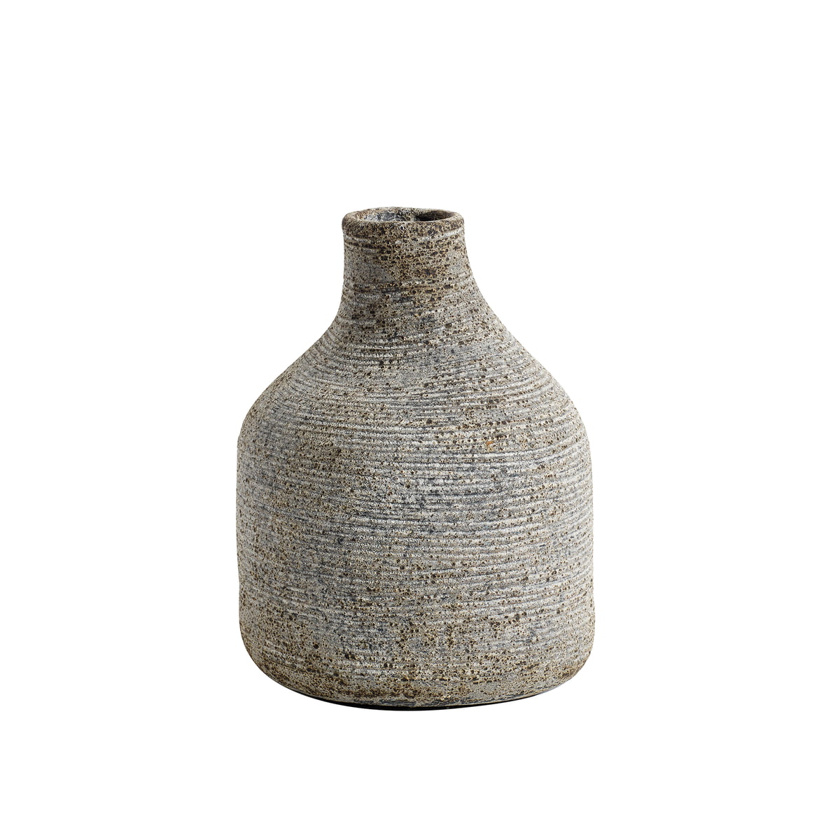 Muubs – Stain Vase small, grau / braun