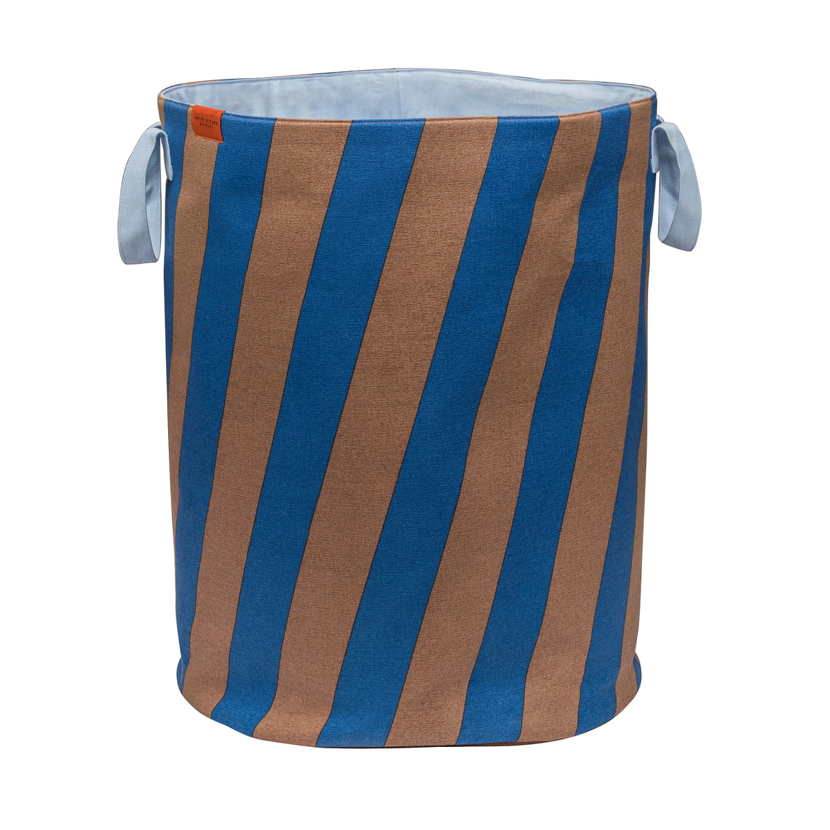 Mette Ditmer – Nova Arte Wäschekorb, Ø 40 cm x H 50 cm, cobalt / blush