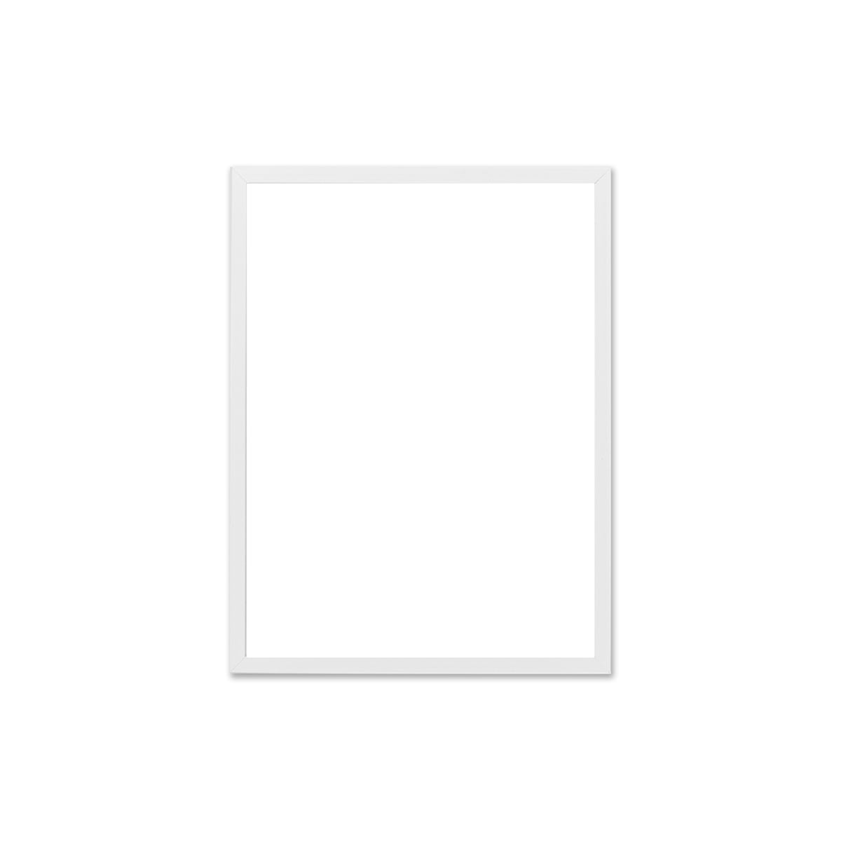 The Poster Club – Bilderrahmen Eiche weiß, Echtglas, 30 x 40 cm