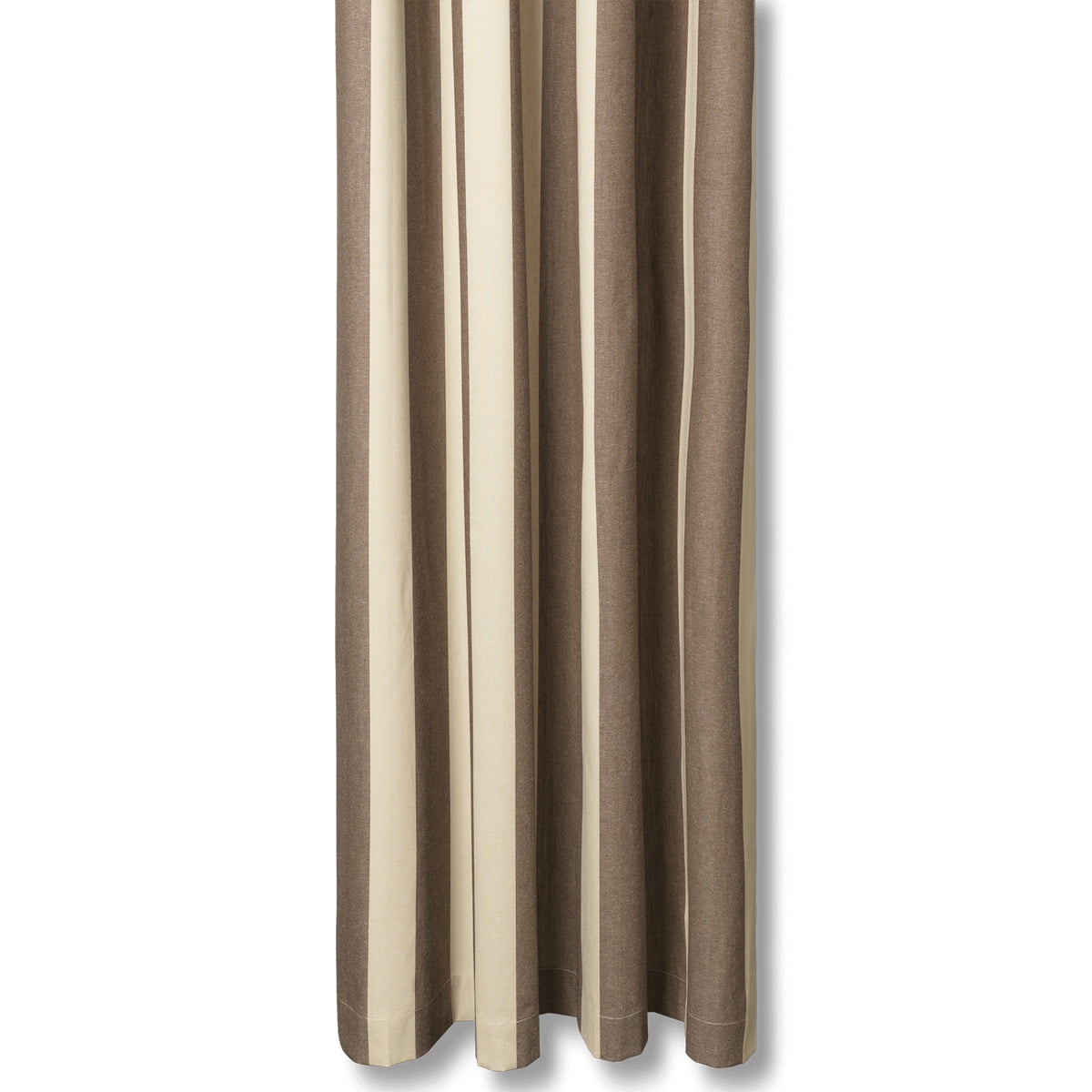 Ferm Living – Chambray Duschvorhang, carob brown / parchment