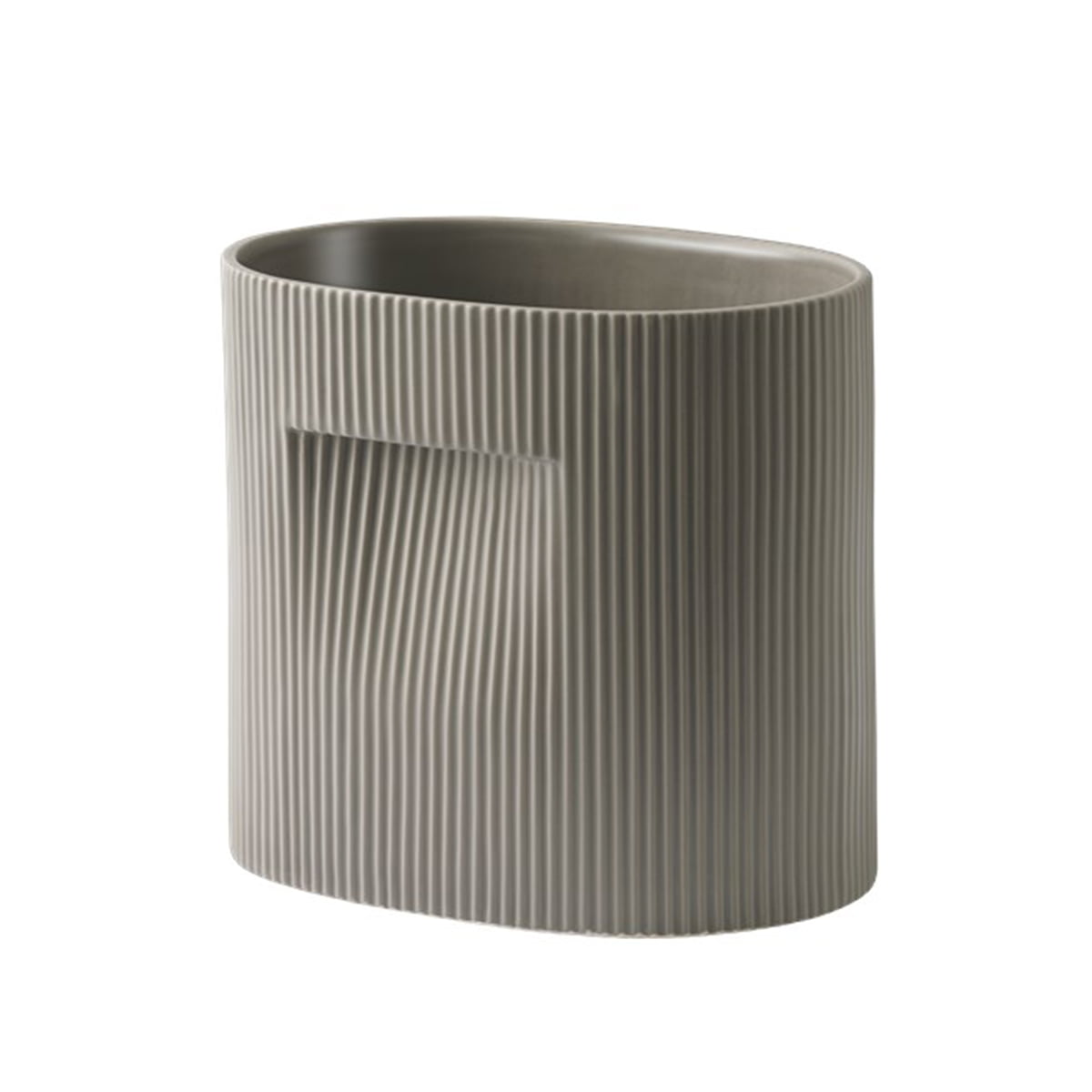 Muuto – Ridge Blumentopf, H 24 cm, taupe