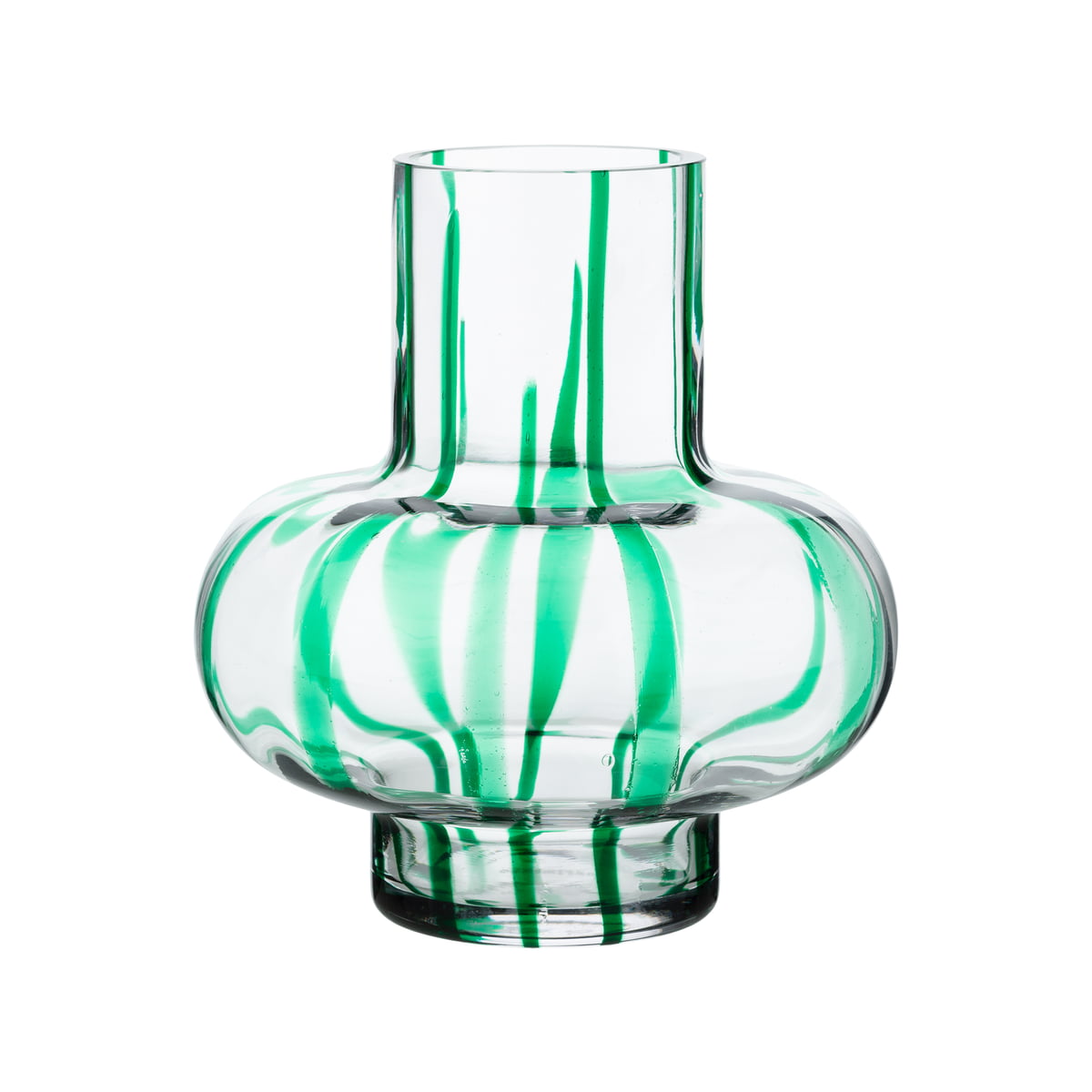 Marimekko – Umpu Vase, grün / klar (Frühling/Sommer 2025)