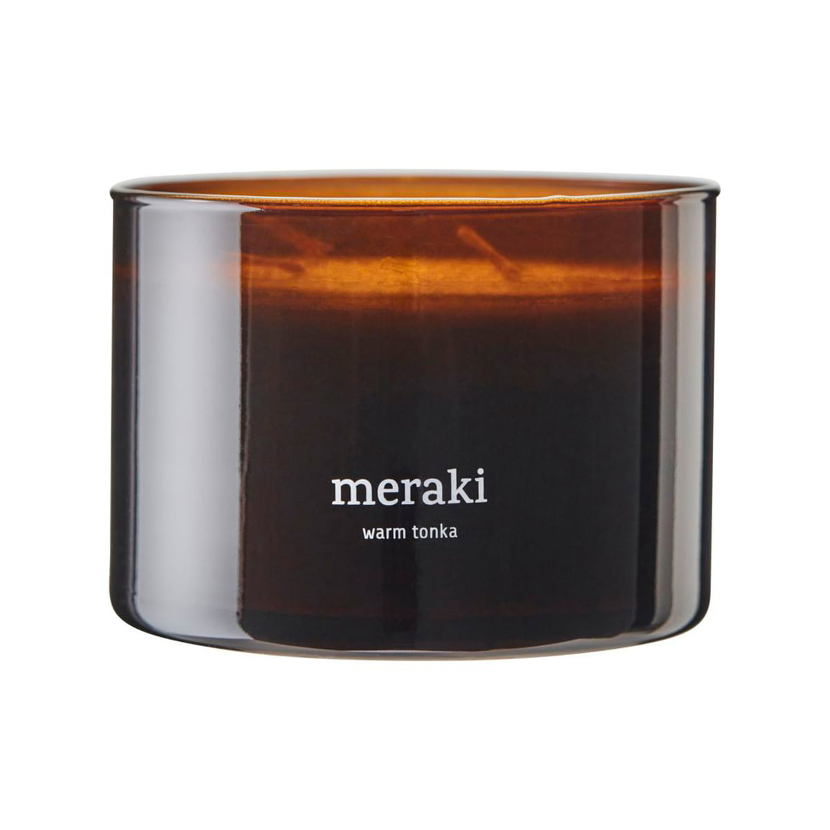 Meraki – Duftkerze, Ø 10 cm, Warm tonka
