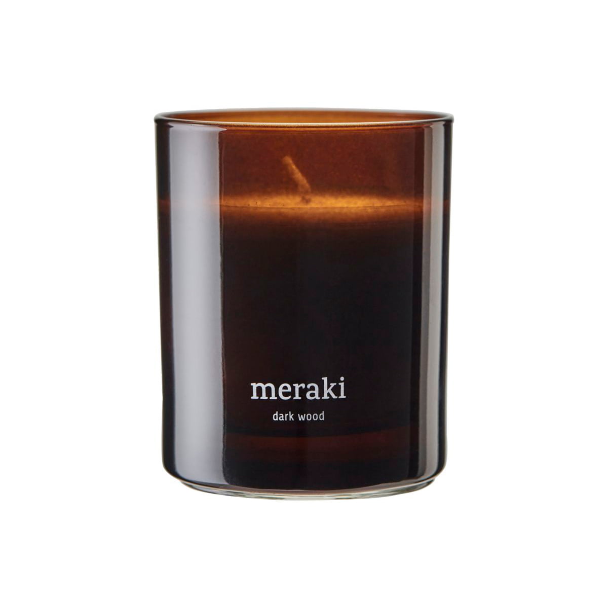 Meraki – Duftkerze, Ø 8 cm, Dark wood