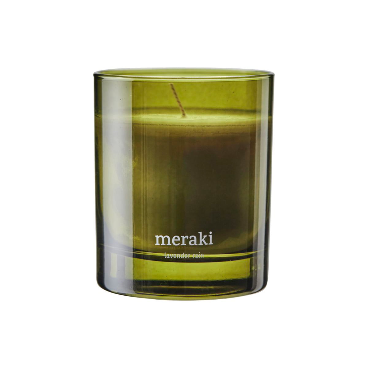 Meraki – Duftkerze, Ø 8 cm, Lavender rain