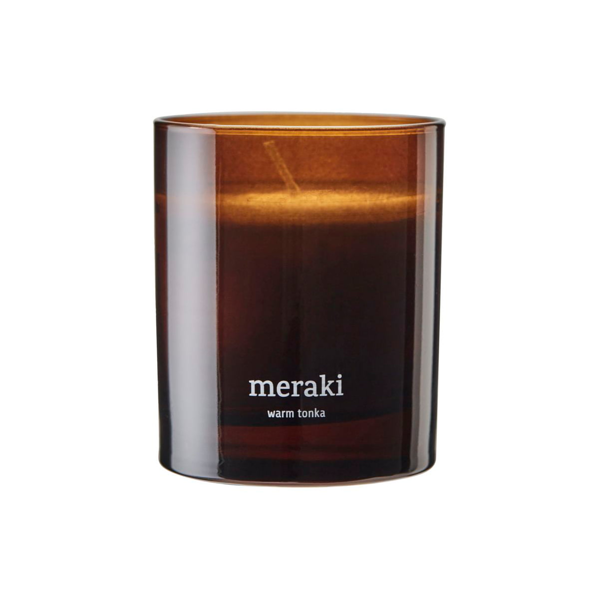 Meraki – Duftkerze, Ø 8 cm, Warm tonka