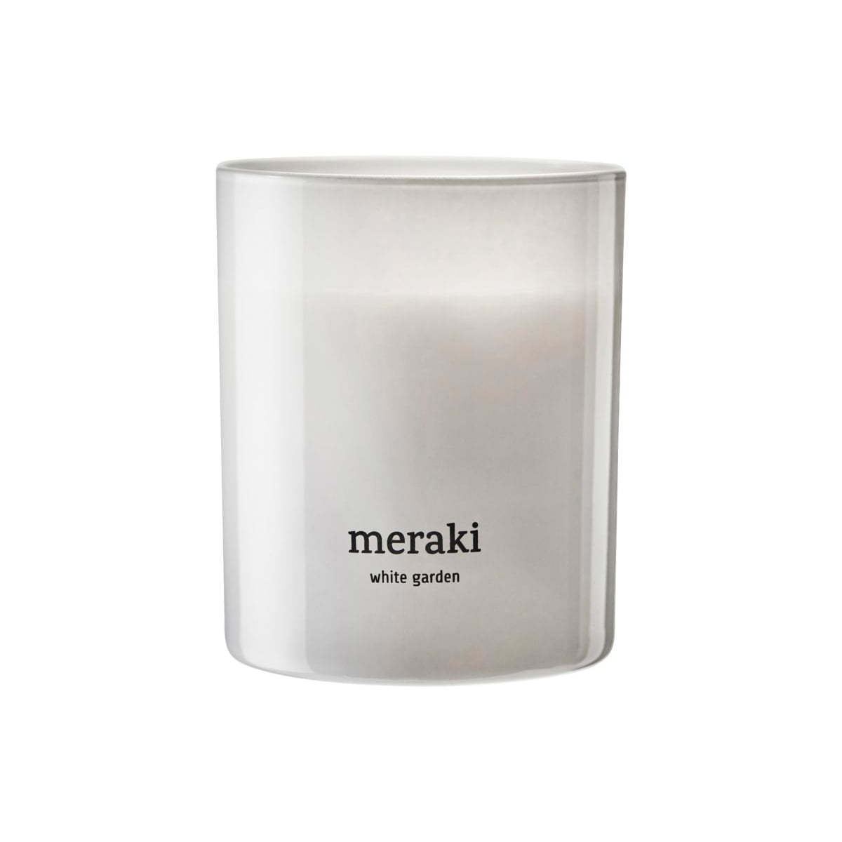 Meraki – Duftkerze, Ø 8 cm, White garden