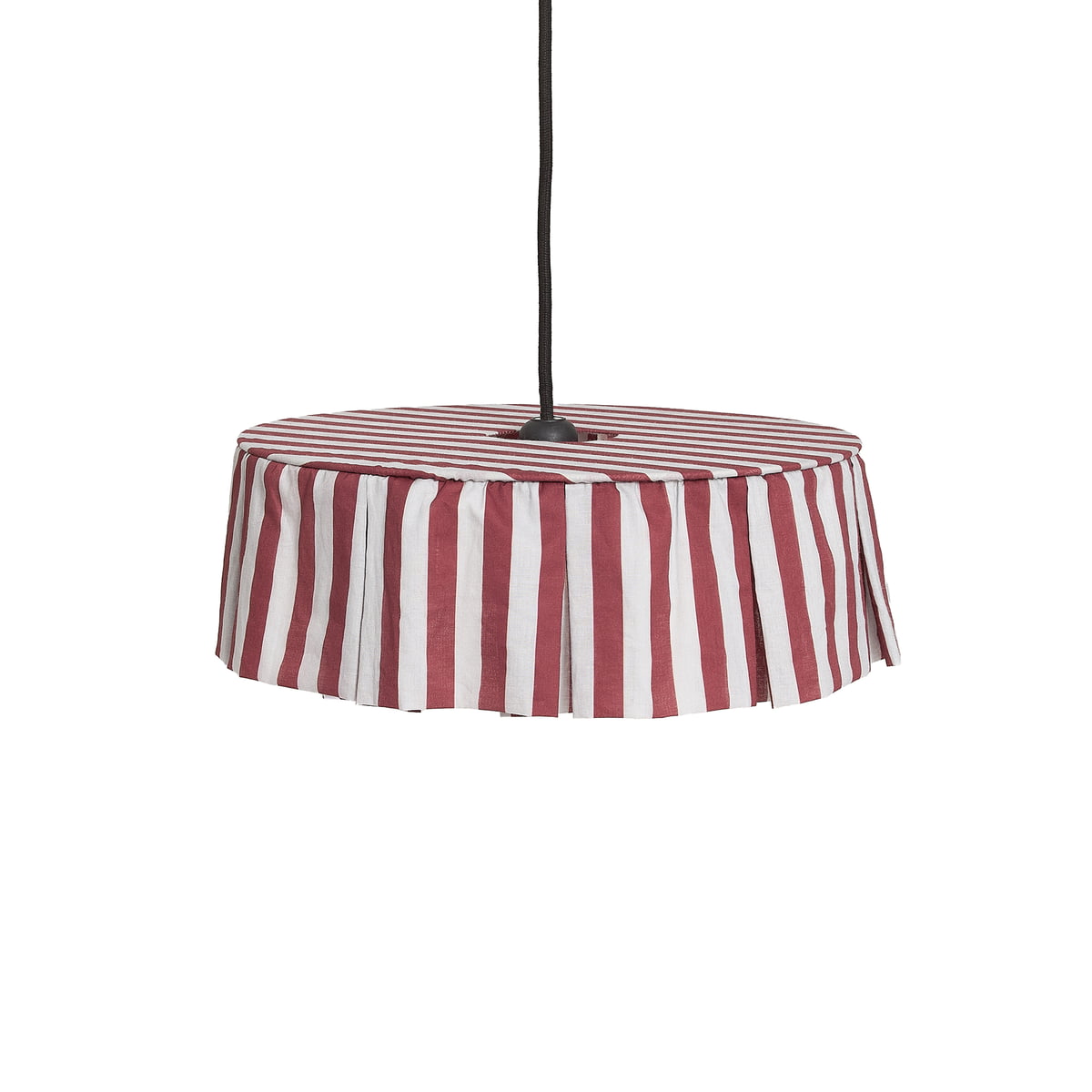 Nobodinoz – Vibes Lampenschirm, Ø 40 cm, Baumwolle, kastanienbraun