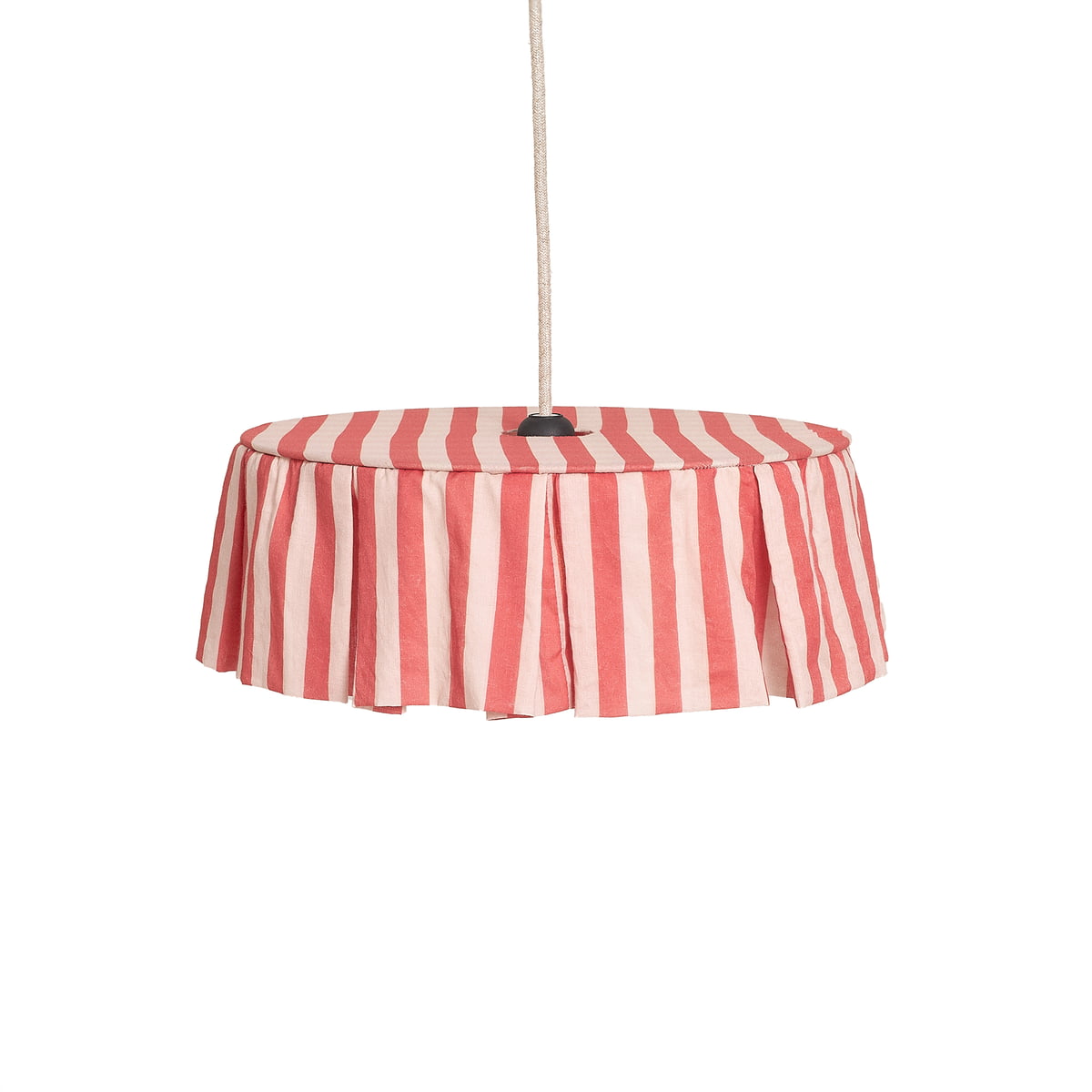 Nobodinoz – Vibes Lampenschirm, Ø 40 cm, Baumwolle, rot