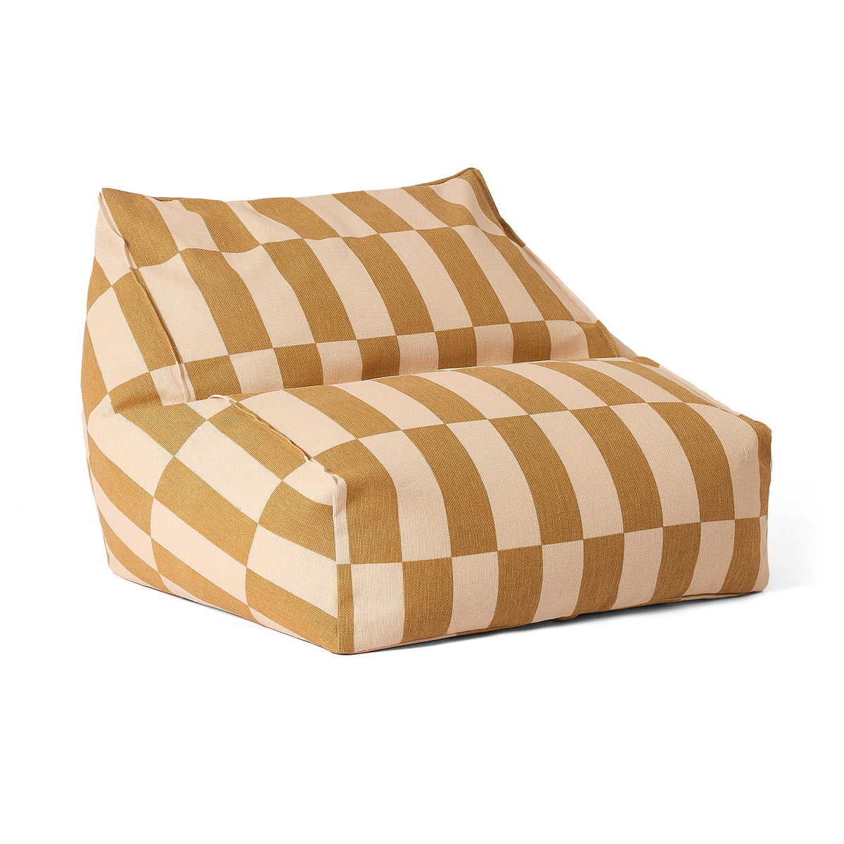 Nobodinoz – Vibes Sitzsack, L 74 x H 40 cm, senf / sand