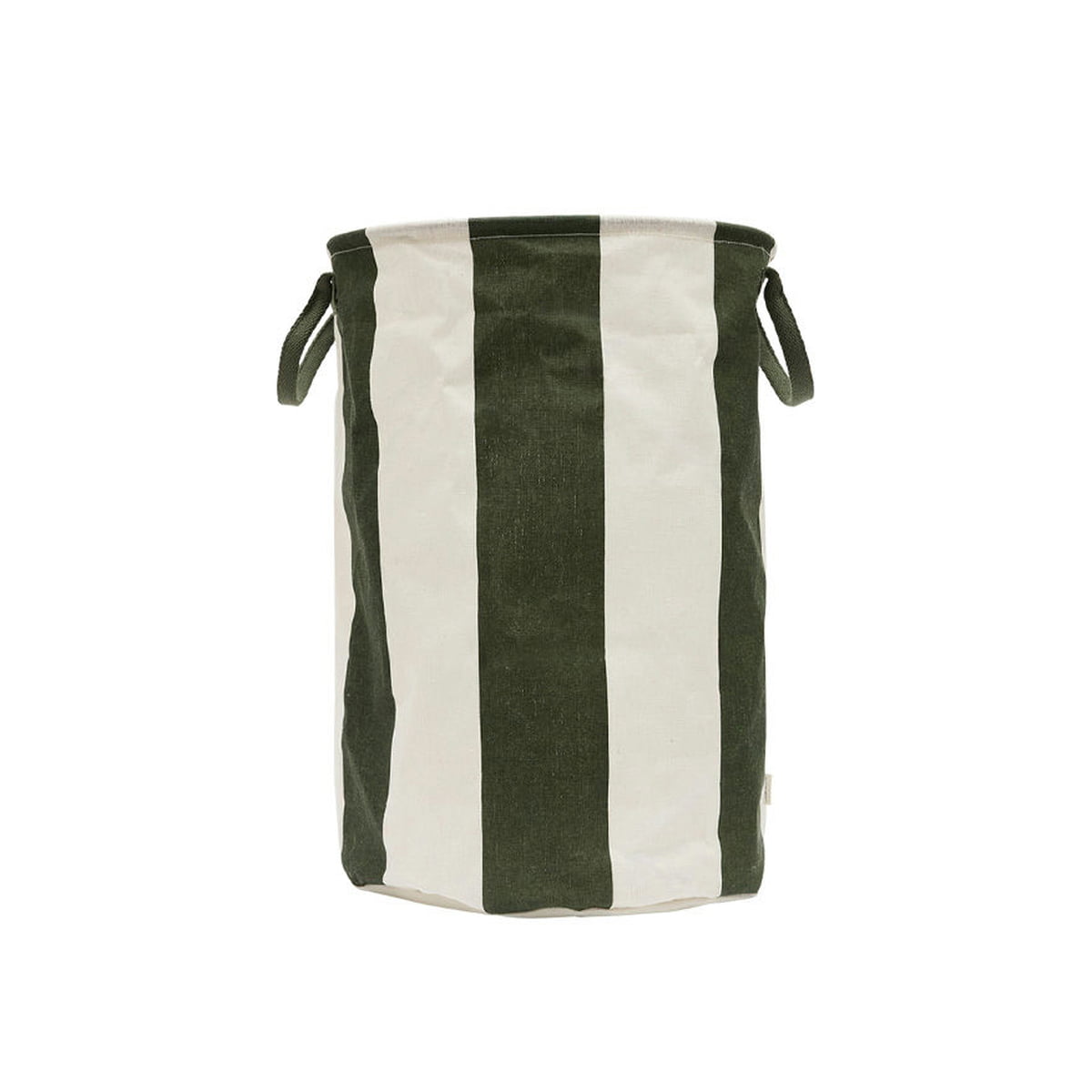 OYOY – Kara Wäschekorb, Ø 38 x H 54 cm, dark green