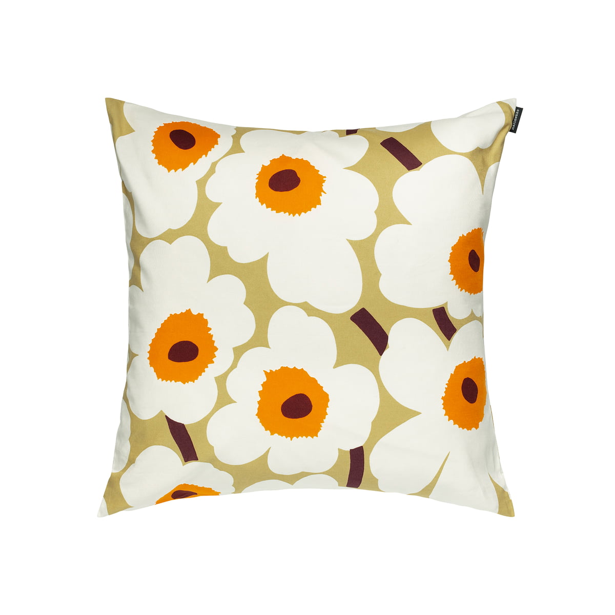 Marimekko – Pieni Unikko Kissenbezug, 50 x 50 cm, caramel / cream / warm orange